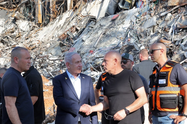 Premier Izraela beniamin Netaniahu 