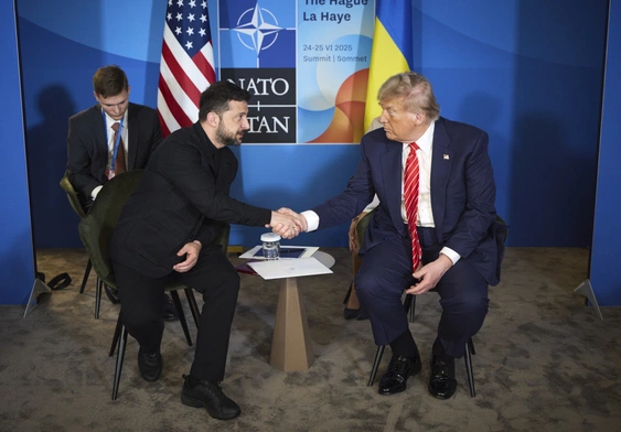 Wołodymyr Zełenski i Donald Trump
