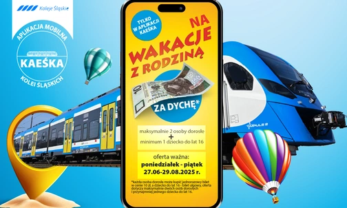 Region. Rodzinne wakacje z Kolejami Śląskimi i biletem za 10 zł