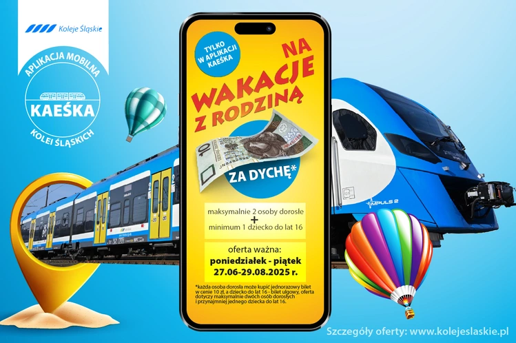 Region. Rodzinne wakacje z Kolejami Śląskimi i biletem za 10 zł