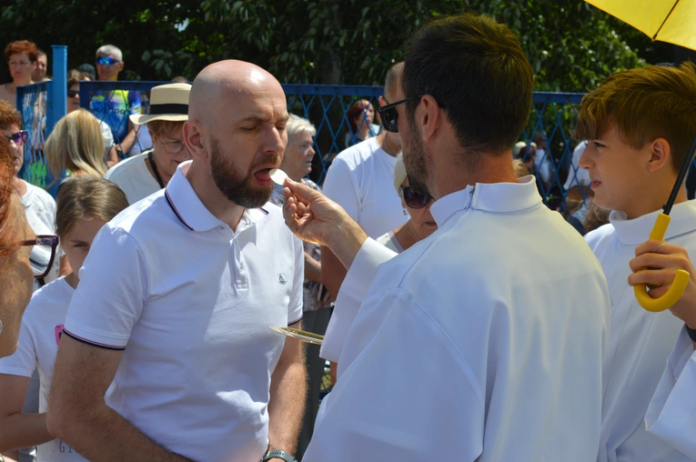 Msza św. na wodzie w Rybniku