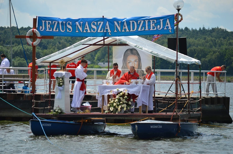 Msza św. na wodzie w Rybniku