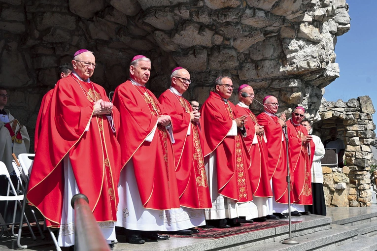 W Eucharystii prócz nuncjusza uczestniczyli biskup opolski Andrzej Czaja, biskup gliwicki Sławomir Oder, biskupi pomocniczy diecezji opolskiej: Rudolf Pierskała i Waldemar Musioł, biskupi seniorzy: Jan Kopiec i Paweł Stobrawa, a także neoprezbiterzy.  