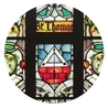 „Symbol św. Tomasza Apostoła”, lata 1910–1911, Augustin Pacher; kościół św. Bartłomieja w Gliwicach.