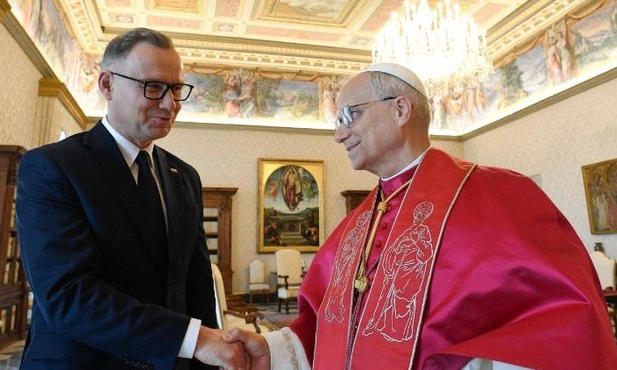 Leon XIV przyjął na audiencji prezydenta RP Andrzeja Dudę