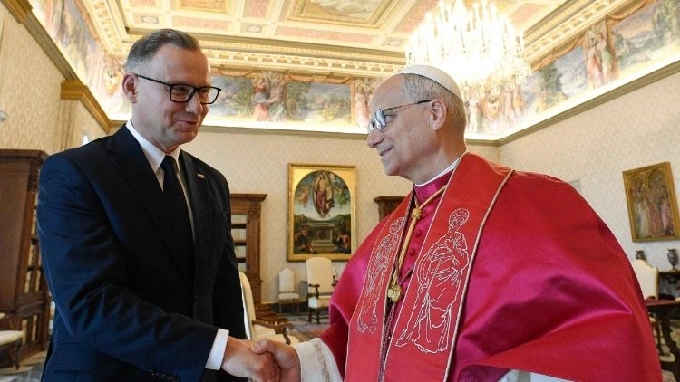 Leon XIV przyjął na audiencji prezydenta RP Andrzeja Dudę