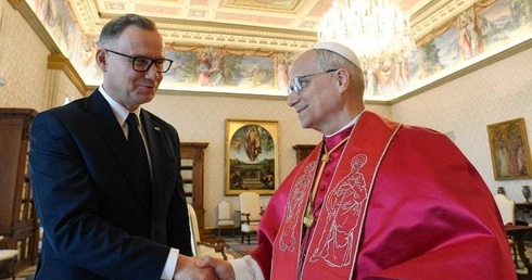 Leon XIV przyjął na audiencji prezydenta RP Andrzeja Dudę