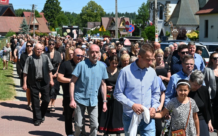 Pogrzeb wieloletniego organisty z Czarnego Dunajca