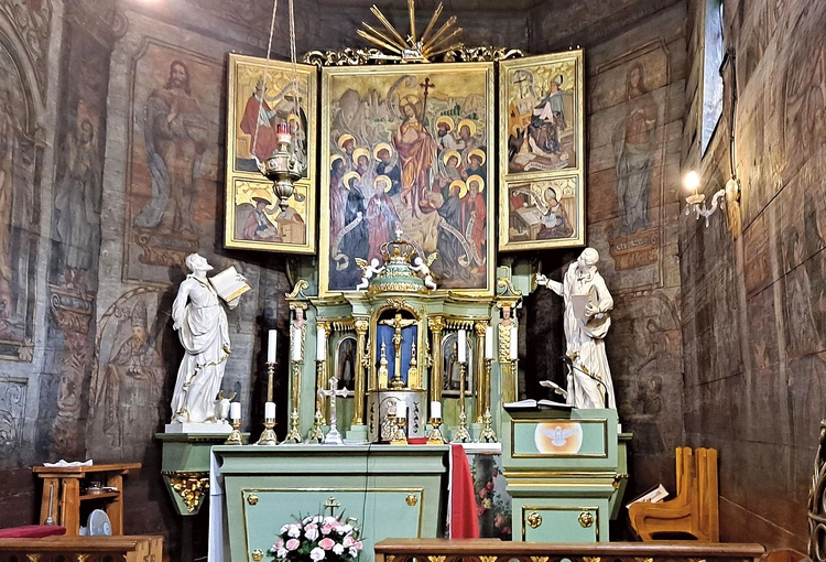  Wierna kopia XV-wiecznego dzieła  w Mikuszowicach.