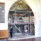 Prace przeprowadzono również  w kaplicy adoracji.