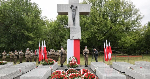 Uroczystości na Skwerze Wołyńskim w Warszawie