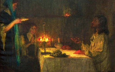 Cień Judasza? „Jezus w domu Marty i Marii” na płótnie Henry’ego Ossawy Tannera