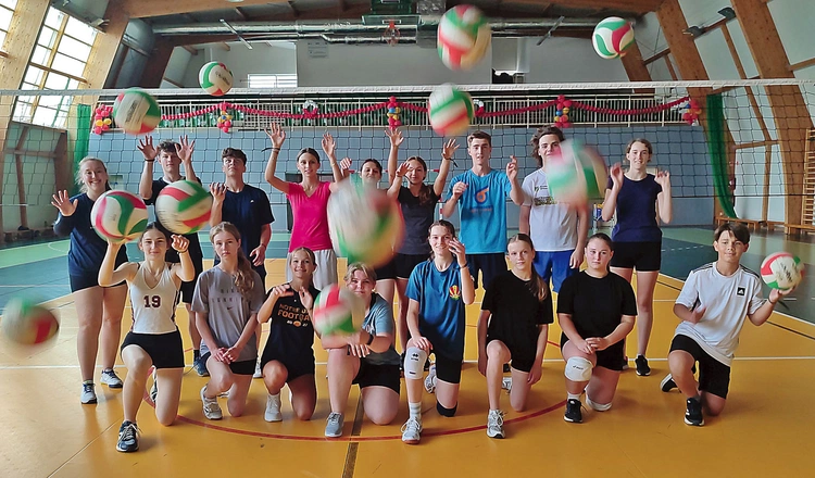 Sport odgrywa dużą rolę na forum. Siatkarze mieli sporą frajdę. 