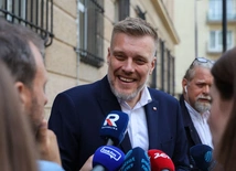Współprzewodniczący partii Razem Adrian Zandberg 