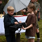 Harcerska Msza św. w lesie