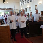 Gać. Wprowadzenie relikwii św. Maksymiliana Marii Kolbego 