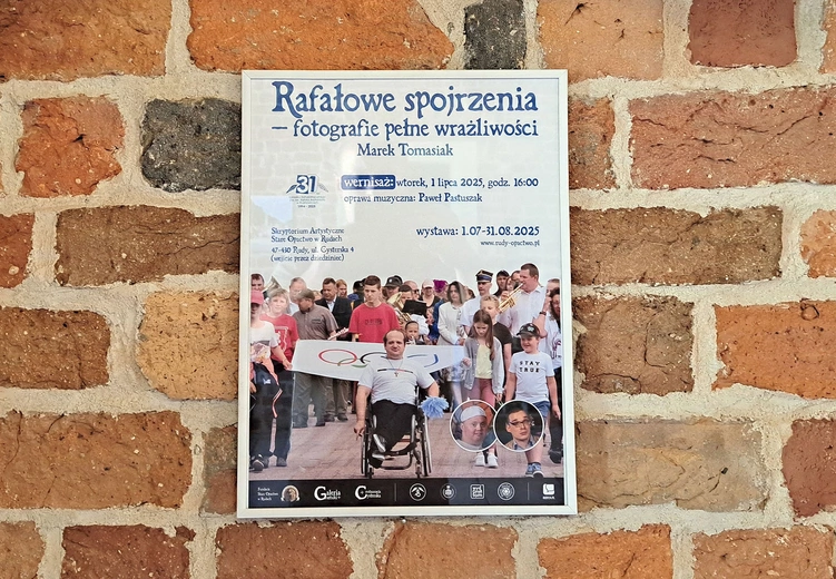 Na plakacie umieszczono zdjęcie z Olimpiady Osób z Niepełnosprawnościami.