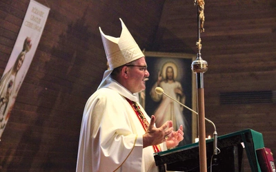 Podczas Mszy św. w kędzierzyńskim kościele  św. Eugeniusza  de Mazenoda.