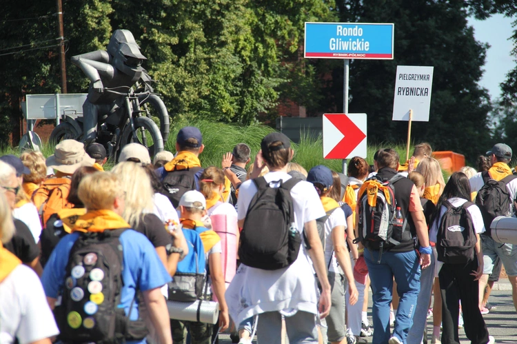 80. Pielgrzymka Rybnicka - wymarsz z Rybnika