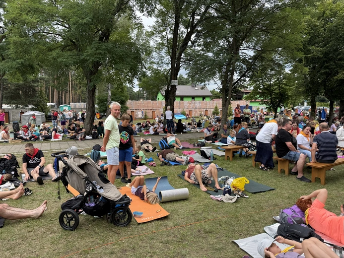 80. Pielgrzymka Rybnicka - postój w Miotku