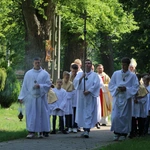 Popowo Kościelne. Poświęcenie cegły z Dzrwi Świętych bazyliki św. Piotra w Watykanie