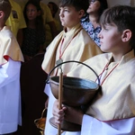Popowo Kościelne. Poświęcenie cegły z Dzrwi Świętych bazyliki św. Piotra w Watykanie