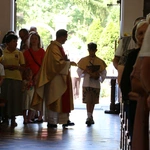 Popowo Kościelne. Poświęcenie cegły z Dzrwi Świętych bazyliki św. Piotra w Watykanie