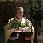 Popowo Kościelne. Poświęcenie cegły z Dzrwi Świętych bazyliki św. Piotra w Watykanie