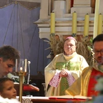 Popowo Kościelne. Poświęcenie cegły z Dzrwi Świętych bazyliki św. Piotra w Watykanie