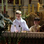 Popowo Kościelne. Poświęcenie cegły z Dzrwi Świętych bazyliki św. Piotra w Watykanie