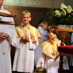 Popowo Kościelne. Poświęcenie cegły z Dzrwi Świętych bazyliki św. Piotra w Watykanie