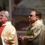 Popowo Kościelne. Poświęcenie cegły z Dzrwi Świętych bazyliki św. Piotra w Watykanie