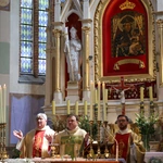 Popowo Kościelne. Poświęcenie cegły z Dzrwi Świętych bazyliki św. Piotra w Watykanie