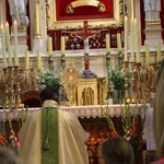 Popowo Kościelne. Poświęcenie cegły z Dzrwi Świętych bazyliki św. Piotra w Watykanie