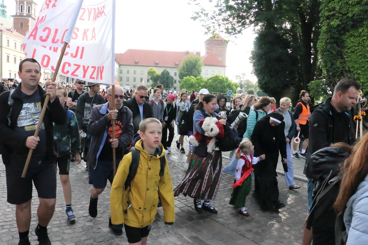 Wyjście 45. Pieszej Pielgrzymki Krakowskiej