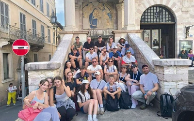 Jednym z punktów pielgrzymki młodych z Niska i Gorzyc był Asyż. 