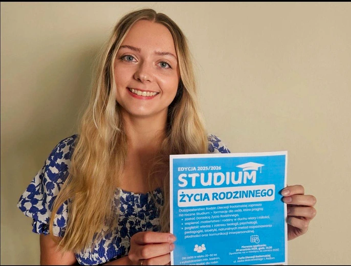 Wiktoria Urbańczyk zachęca  do wzięcia udziału w studium.