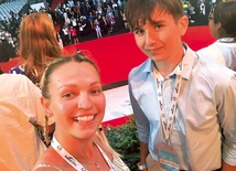 Martyna Gurgul i Jan Hanulewicz po zakończeniu czuwania na Tor Vergata.