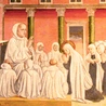 Święta Franciszka Rzymska na malowidle w klasztorze w Tor de'Specchi 