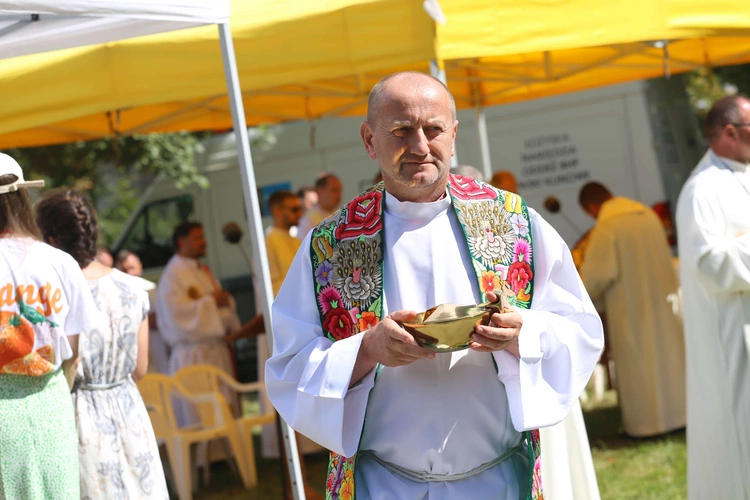 Msza św. w Proszowicach