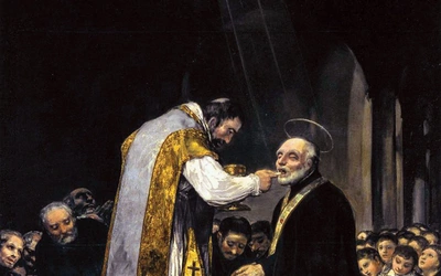 „Ostatnia Komunia św. Józefa Kalasancjusza” na płótnie z XIX wieku