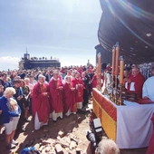 Uroczystości odpustowe „na wysokościach” odbywały się w niezwykłej scenerii. 