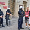 Katowice. Hutnicy wspierani przez górników i energetyków manifestują w stolicy Śląska
