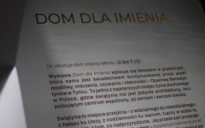 Dom dla Imienia - nowa wystawa w Tyńcu