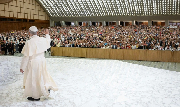 Podczas audiencji w Auli Pawła VI