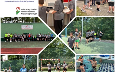 Młodzież z niepełnosprawnościami na olimpijskim obozie w Cetniewie