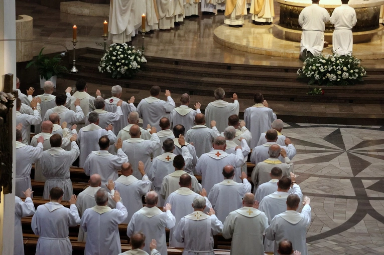 Katowice. Jubileuszowa pielgrzymka kapłanów i diakonów
