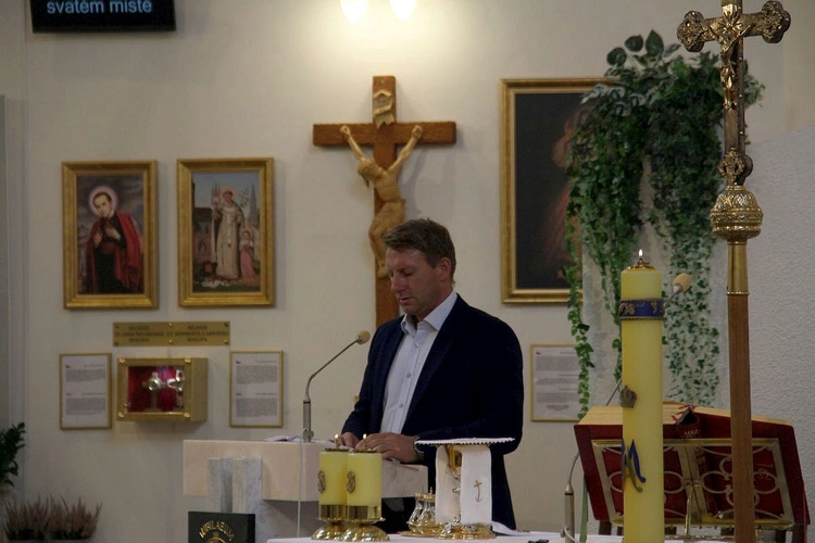 Msza św. w I rocznicę śmierci ks. Tomasza Horaka w sanktuarium Maria Hilf k. Zlatych Hor