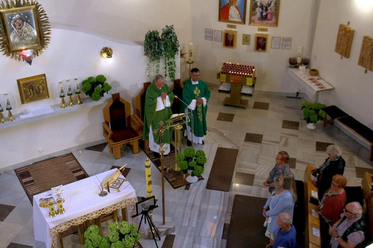 Msza św. w I rocznicę śmierci ks. Tomasza Horaka w sanktuarium Maria Hilf k. Zlatych Hor