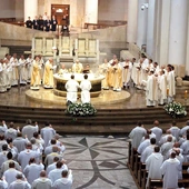 Do katowickiej katedry pielgrzymowali księża, diakoni stali oraz klerycy WŚSD.
